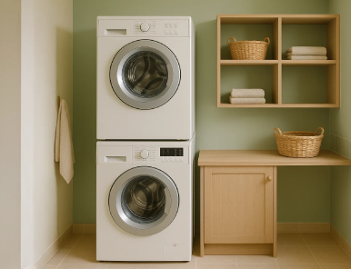 Lavasciuga o impilare lavatrice e asciugatrice: pro e contro