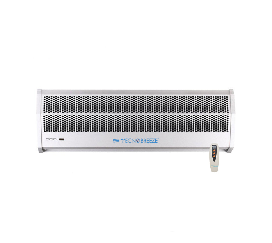 Barriera D'Aria Con Resistenza Tecnogas Tecnobreeze Hot Wind 120 cm Con Telecomando