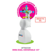Gel Dosatore Polifosfati Anticalcare ZEROCAL+ PRO DIMA DUAL UNIVERSALE 1/2" - Codice 105.080.50