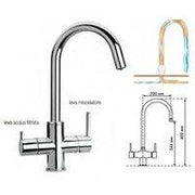 GOPLAST Miscelatore lavabo SERIE SEI con attacco piletta 1"1/4