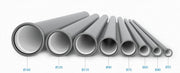 Tubo 1 Bicchiere 50 cm PP ED TECH Wavin Ad innesto Disponibile in Vari Diametri