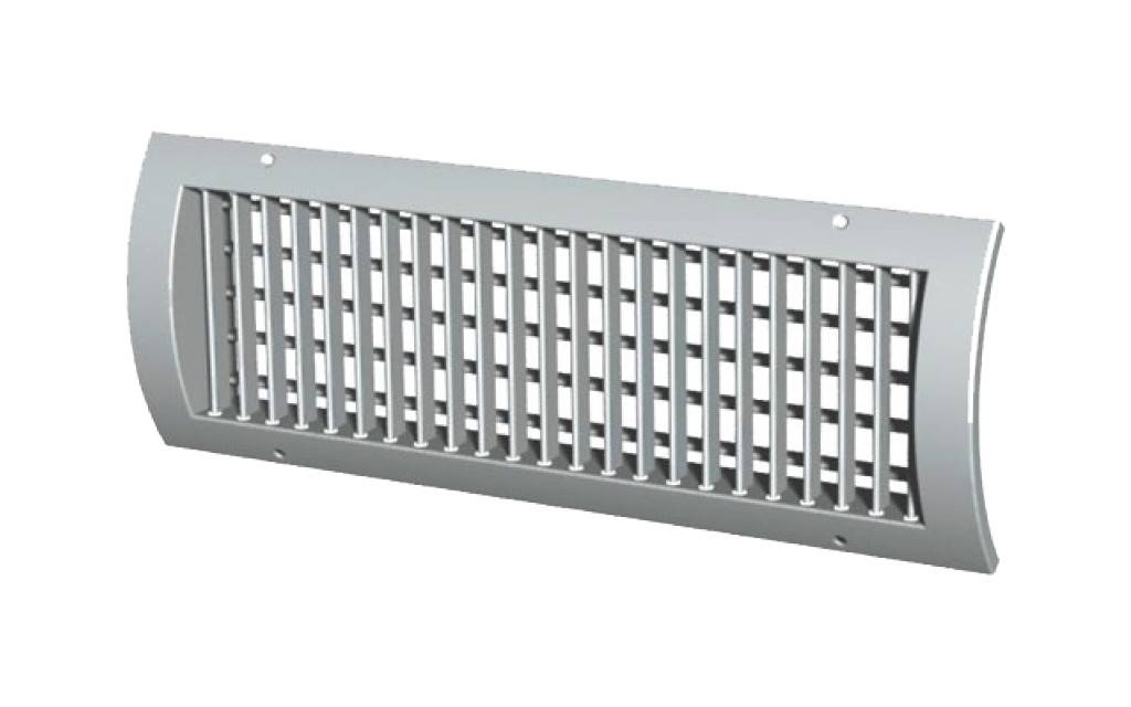 Bocchette Per Canali Circolari a Singolo Filare di Alette in Acciaio Zincato