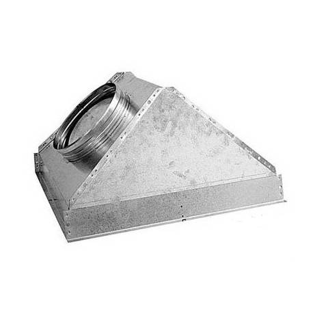 Bocchetta di ripresa in alluminio a maglia quadra fissa 600X600, per controsoffitti modulari con telaio