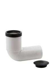 Curva Wc Prolungata Con Guarnizione E Tappo ø 90