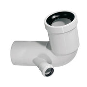 Curva Wc Prolungata Attacco SX Con Guarnizione E Tappo ø 90/40