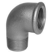 GOMITO CURVA MASCHIO FEMMINA 90 GRADI MF IN GHISA MALLEABILE
