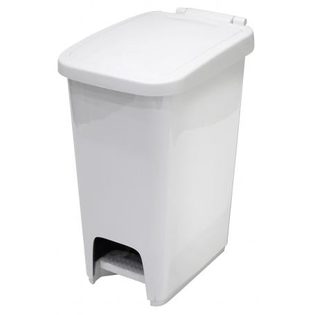 pattumiera lt.16 c/pedale bianca confezione da 5 