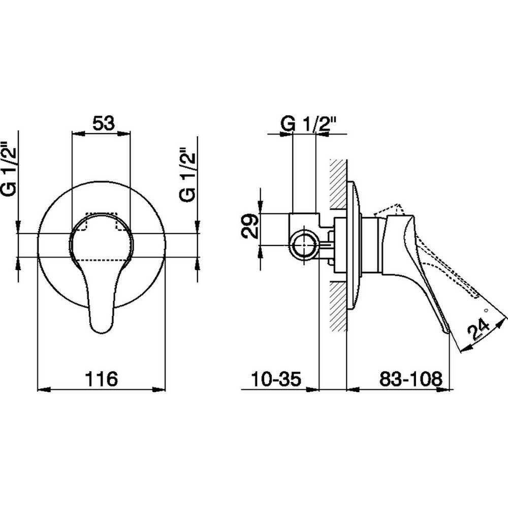 CISAL MISCELATORI MITO 3 LAVABO