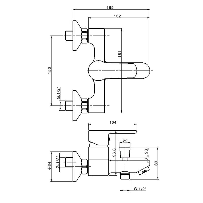 Cisal Gruppo Miscelatore vasca Giove DUPLEX