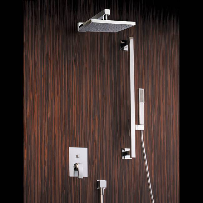 Hego Io quadro Miscelatore da incasso per doccia con deviatore automatico