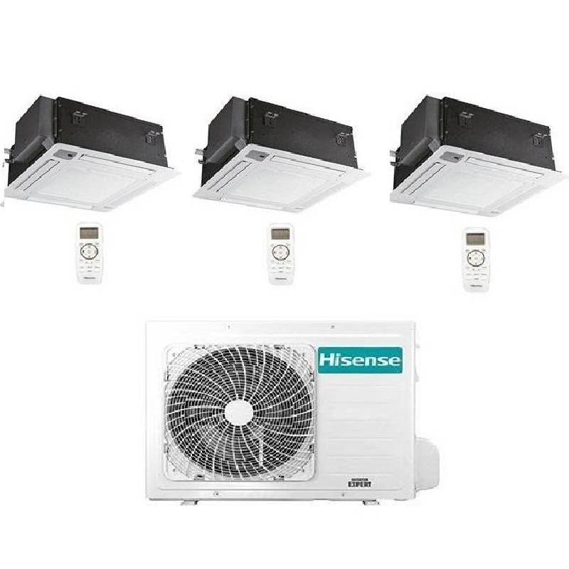 Condizionatore Climatizzatore Hisense Dual Split Inverter a Cassetta 12000+12000 Con 2AMW50U4RXA