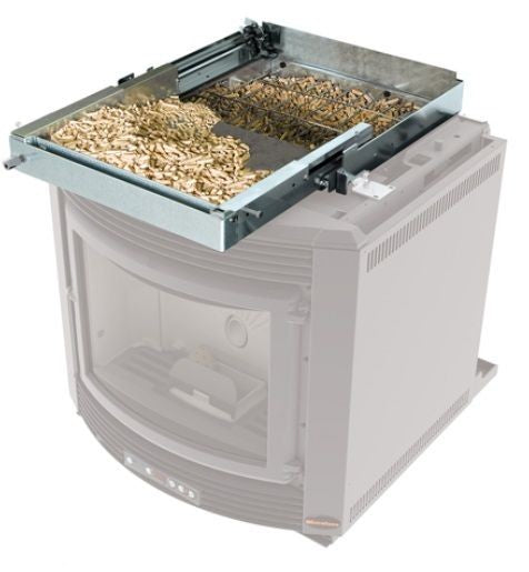 Inserto Camino a Pellet Ventilato La Nordica Extraflame Mod. Comfort Idro L80 Da 19 Kw