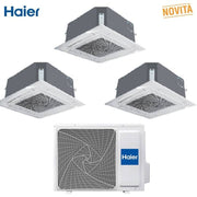 Condizionatore Climatizzatore Haier Monosplit Cassette 700 12000 BTU R-32 AB35S2SC1FA Pannello Incluso WI-FI Optionale