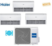 Condizionatore Climatizzatore Haier Monosplit Cassette 700 12000 BTU R-32 AB35S2SC1FA Pannello Incluso WI-FI Optionale