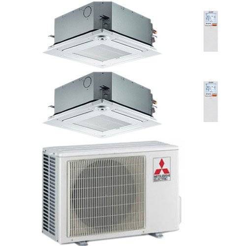 Condizionatore Climatizzatore Mitsubishi Electric Cassetta A 4 Vie R-32 60X60 9000 BTU SLZ-M25FA Wi-Fi Optional