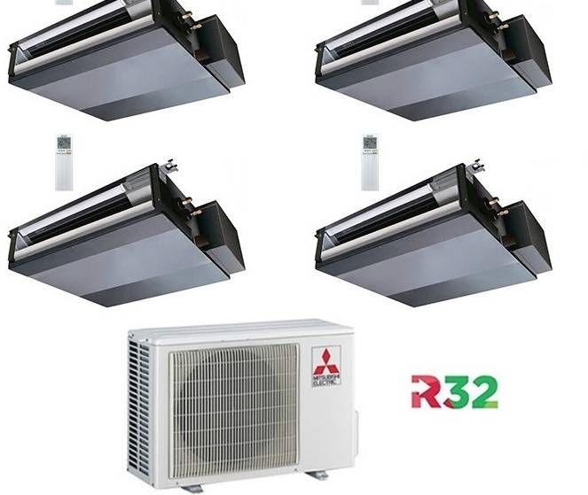 Condizionatore Climatizzatore Mitsubishi Electric Inverter Canalizzabile R-32 9000 BTU SEZ-M25DAL Wi-Fi Optional