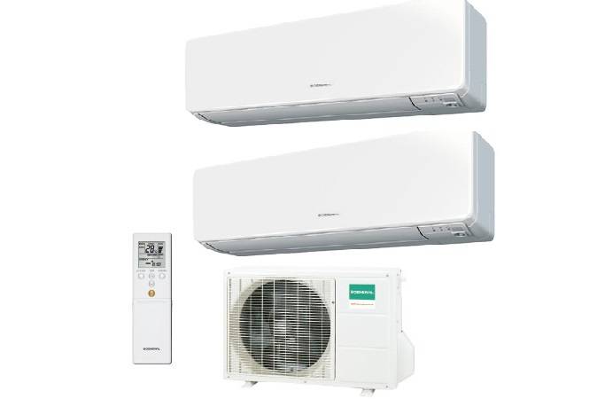 Condizionatore Climatizzatore General Fujitsu Dual Split Serie KGTB 7000+7000 Con AOHG14KBTA2