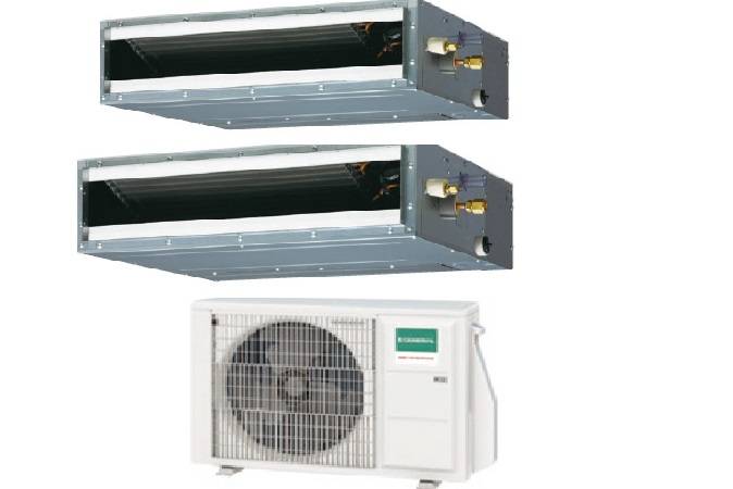 Condizionatore Climatizzatore General Fujitsu Multisplit Canalizzato Serie KLLAP R-32 9000+9000 Con AOHG14KBTA2
