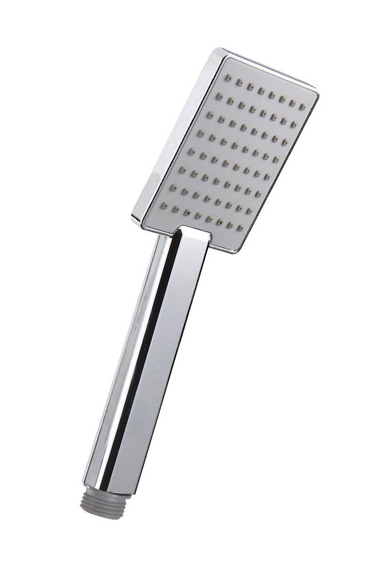 Doccetta NADAL Q Anticalcare in ABS Cromato con Disco Grigio, air system e water saving