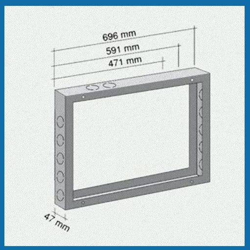 Controtelaio Distanziatore Da Parete Fondital Per Stufe Convettive Gazelle 3000