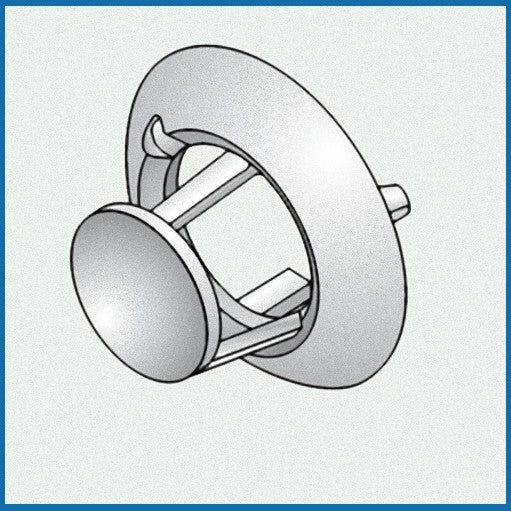 Terminale Singolo Per Tubo Da 35 mm Per Stufe Convettive Fondital