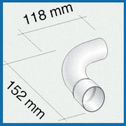 Curva 90° Per Tubo Ø35mm M/F Per Stufe Convettive Italkero