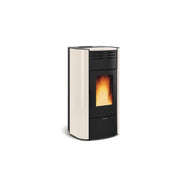 Termostufa a Pellet La Nordica Extraflame Modello RAFFAELLA IDRO H18 5.0 Da 23,6 kW Colore Avorio