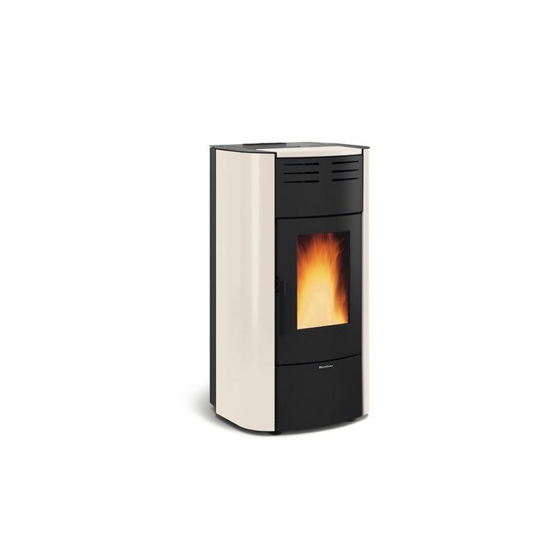 Termostufa a Pellet La Nordica Extraflame Modello RAFFAELLA IDRO H18 5.0 Da 23,6 kW Colore Avorio