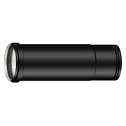 Elemento telescopico 25 cm FUMISTERIA MONOPARETE ACCIAIO AL CARBONIO SMALTATO NERO