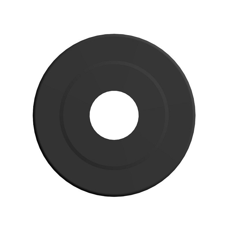 Rosone coprimuro grande - FUMISTERIA MONOPARETE ACCIAIO AL CARBONIO SMALTATO NERO