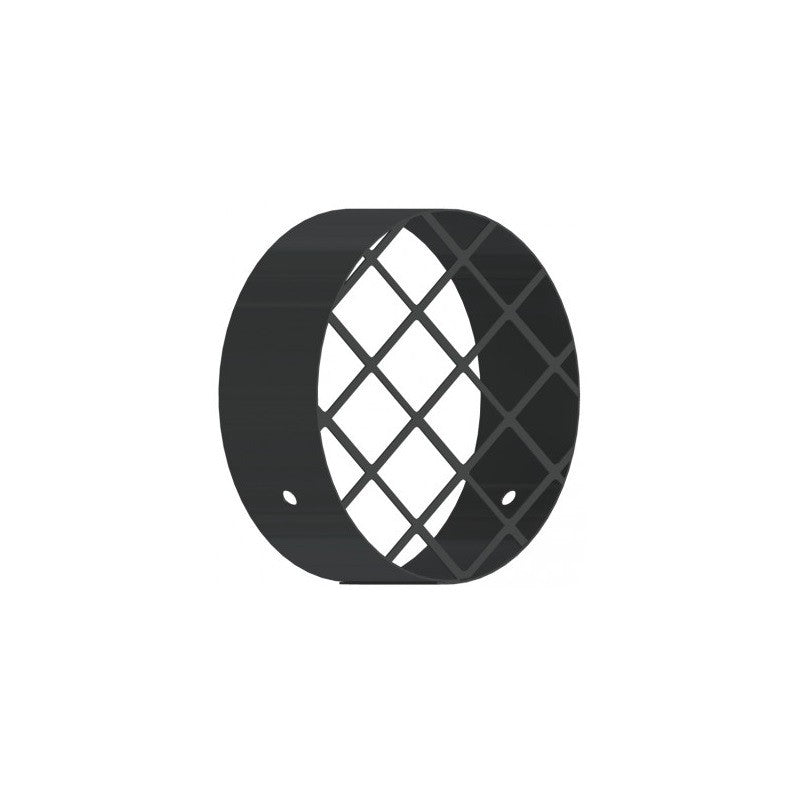 Griglia antitrusione - FUMISTERIA MONOPARETE ACCIAIO AL CARBONIO SMALTATO NERO