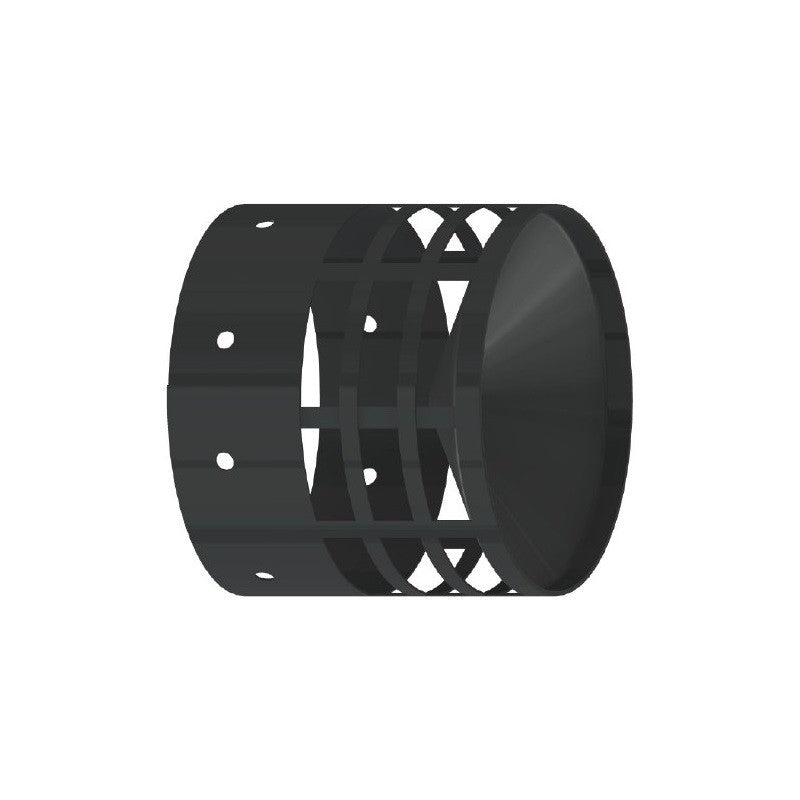 Griglia di scarico - FUMISTERIA MONOPARETE ACCIAIO AL CARBONIO SMALTATO NERO