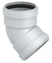 Curva 45 FF diametro 80 in alluminio verniciato - SISTEMA DI CANALIZZAZIONE ARIA CALDA STUFE