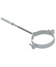 Collare di fissaggio verniciato Bianco   - SISTEMA DI CANALIZZAZIONE ARIA CALDA STUFE