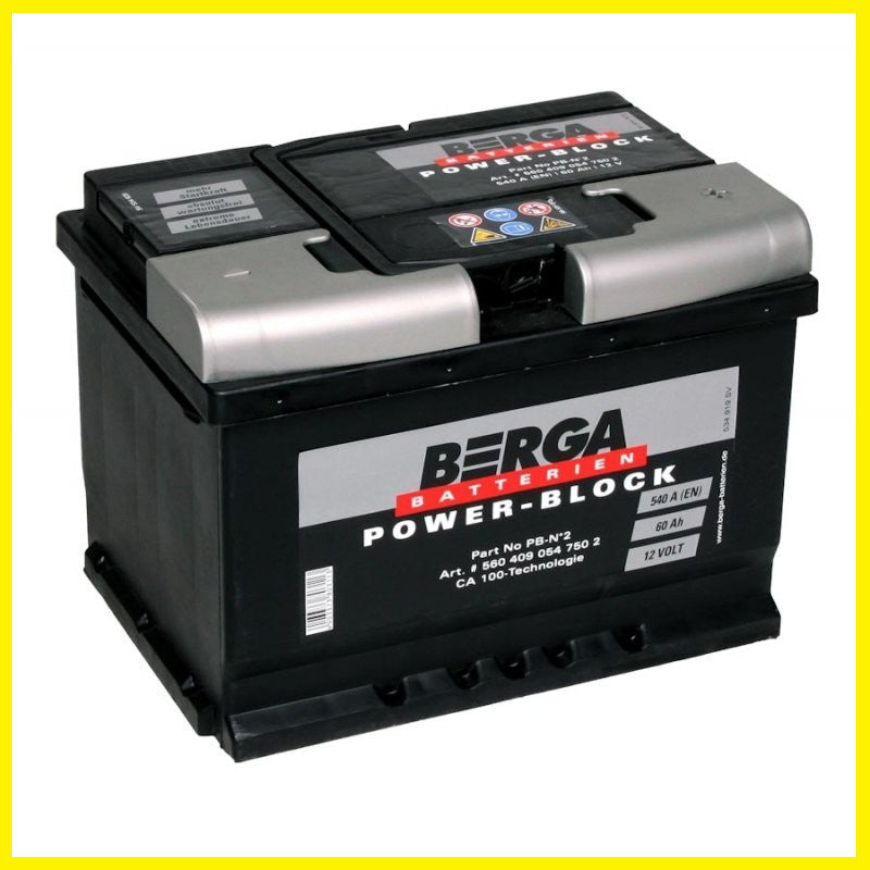 Batteria ad Avviamento Berga Modello Power Block PB N2 60 AH