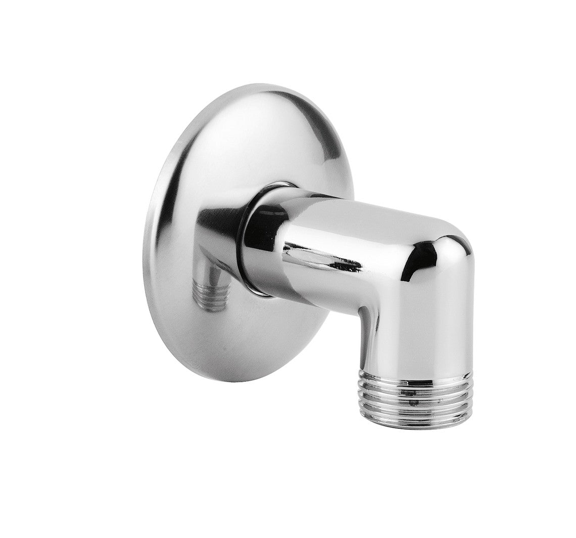 PRESA ACQUA CURVA IN OTTONE CROMATO ATTACCO 1/2M X 1/2M