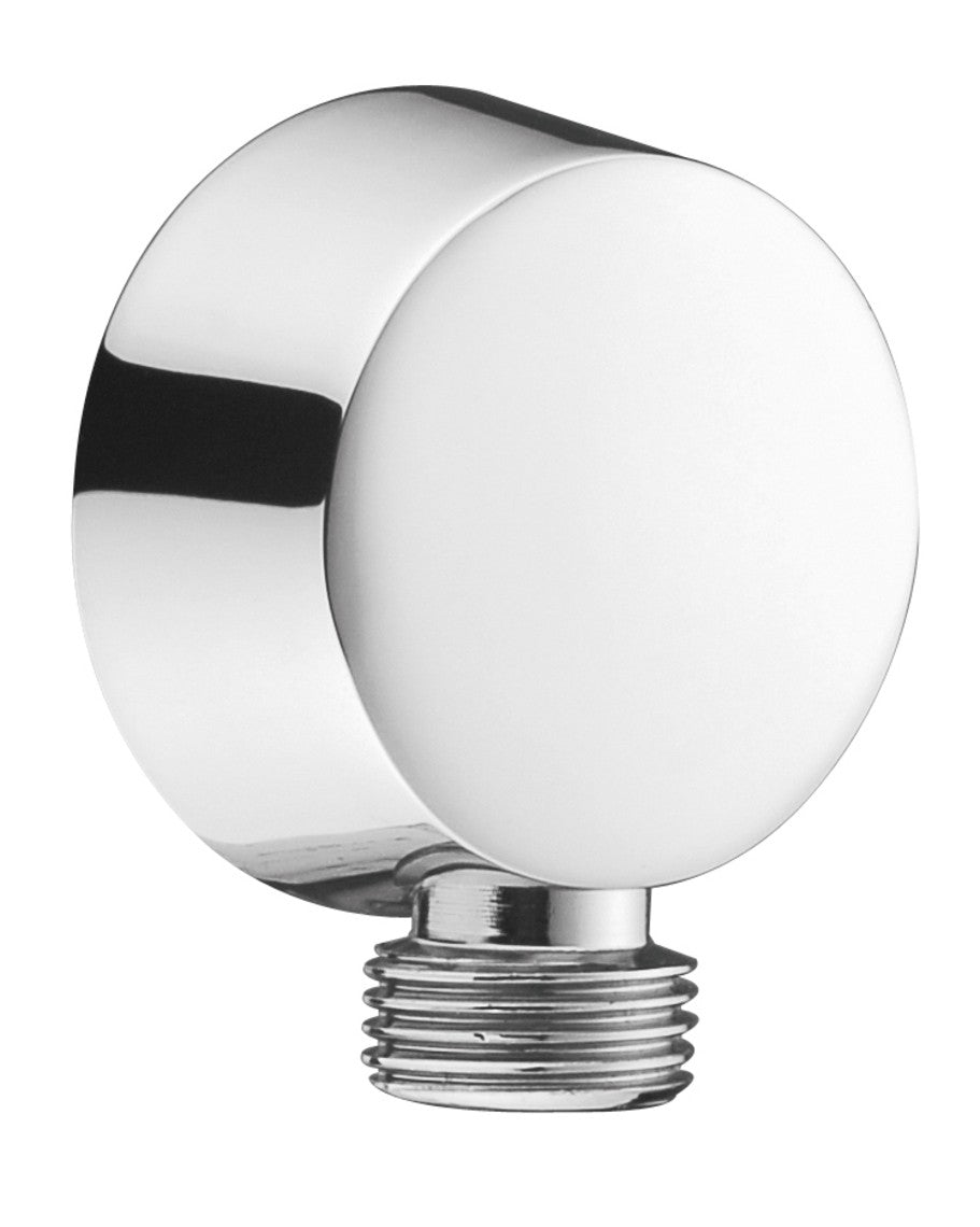 PRESA ACQUA TONDA IN OTTONE CROMATO ATTACCO 1/2M X 1/2M