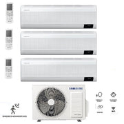Condizionatore Climatizzatore Samsung Trial Split Inverter Windfree Elite S2 R-32 Wi-Fi 12000+12000+12000 BTU Con AJ068TXJ3KG/EU