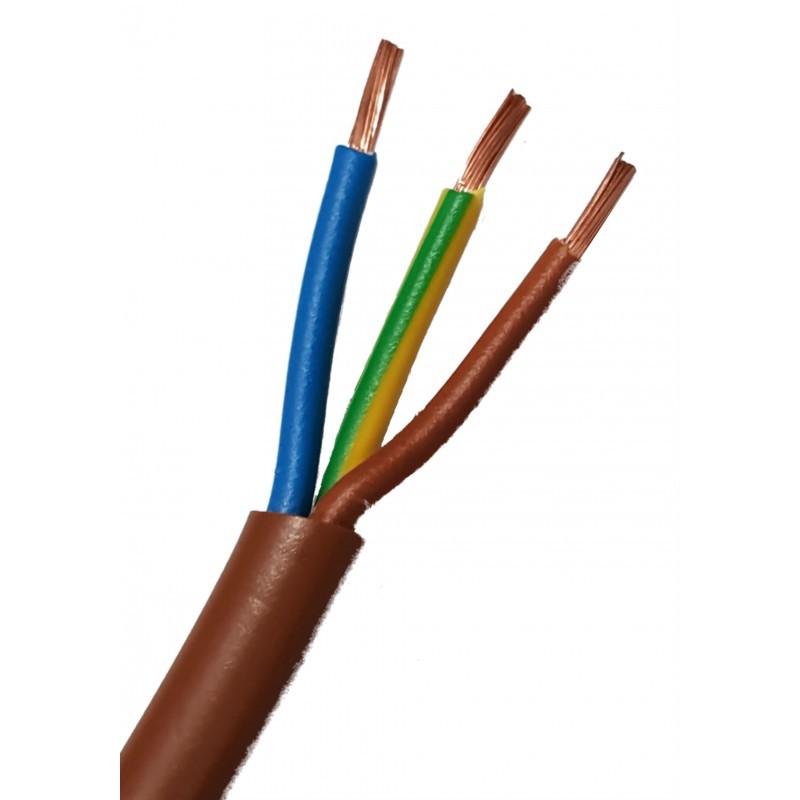 CAVO ELETTRICO SEZ. 3X1,5 MARRONE BOBINA DA 100 METRI