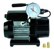 POMPA PER VUOTO BISTADIO CON VACUOMETRO E VALVOLA DI INTERCETTAZIONE RS3DE/V