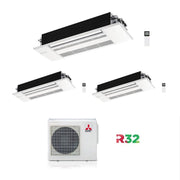Condizionatore Climatizzatore Mitsubishi Electric Trial Split Cassetta 1 Via MLZ-KP 12000+12000+12000 Con MXZ-3F68VF4