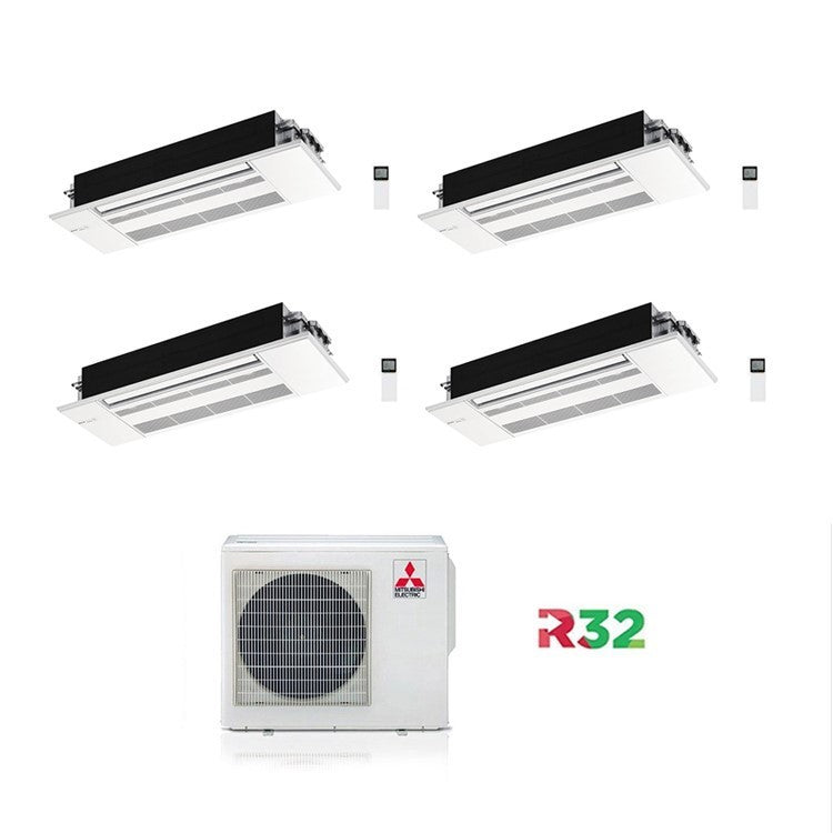 Condizionatore Climatizzatore Mitsubishi Electric Quadri Split Cassetta 1 Via MLZ-KP 9000+9000+9000+9000 Con MXZ-4F72VF4