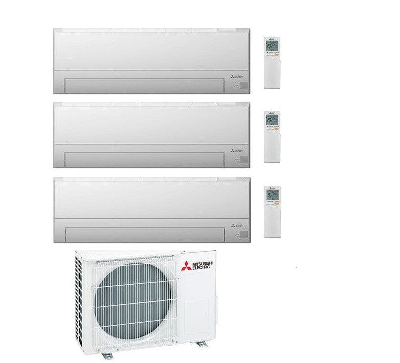 Condizionatore Climatizzatore Mitsubishi Electric Trial Split MSZ-BT R32 9000+9000+12000 Btu Con MXZ-3F68VF4 Wi-Fi Integrato