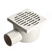 CHIUSINO SIFONATO REDI CON USCITA ORIZZONTALE IN PVC COMPLETA DI PIASTRELLA