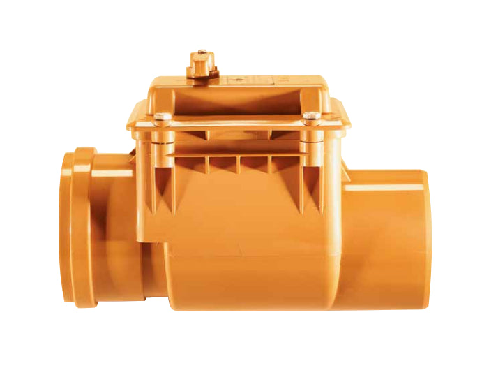 VALVOLA ANTIRIFLUSSO ARANCIONE CON GUARNIZIONE E LEVA