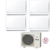 Condizionatore Climatizzatore Hitachi Quadri Split airHome Floor R32 9000+9000+9000+9000 BTU Con RAM-G70N4HA(B)E Wi-Fi Optional