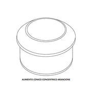 AUMENTO CONICO CONCENTRICO ARANCIONE