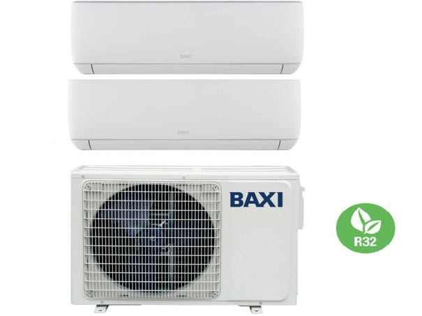 Condizionatore Climatizzatore Baxi Dual Split Inverter Astra R32 7000+12000 BTU Con LSGT50-2M Wi-Fi Optional