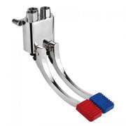 Miscelatore a doppio pedale esterno per PARETE Idral