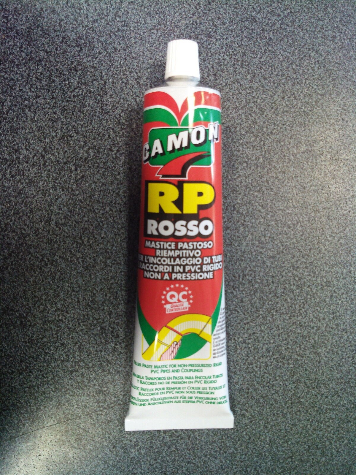 COLLA PER PVC TUBETTO RP ROSSO da 125 gr